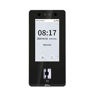 картинка ZKTeco SenseFace 4A Биометрический терминал распознавания лиц, RFID карт (WiFi+IC) от компании Intant